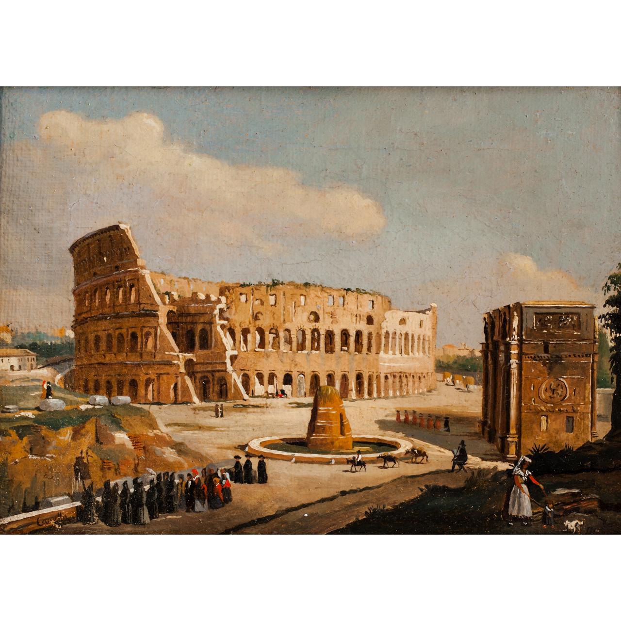 Dipinto: Veduta del Colosseo